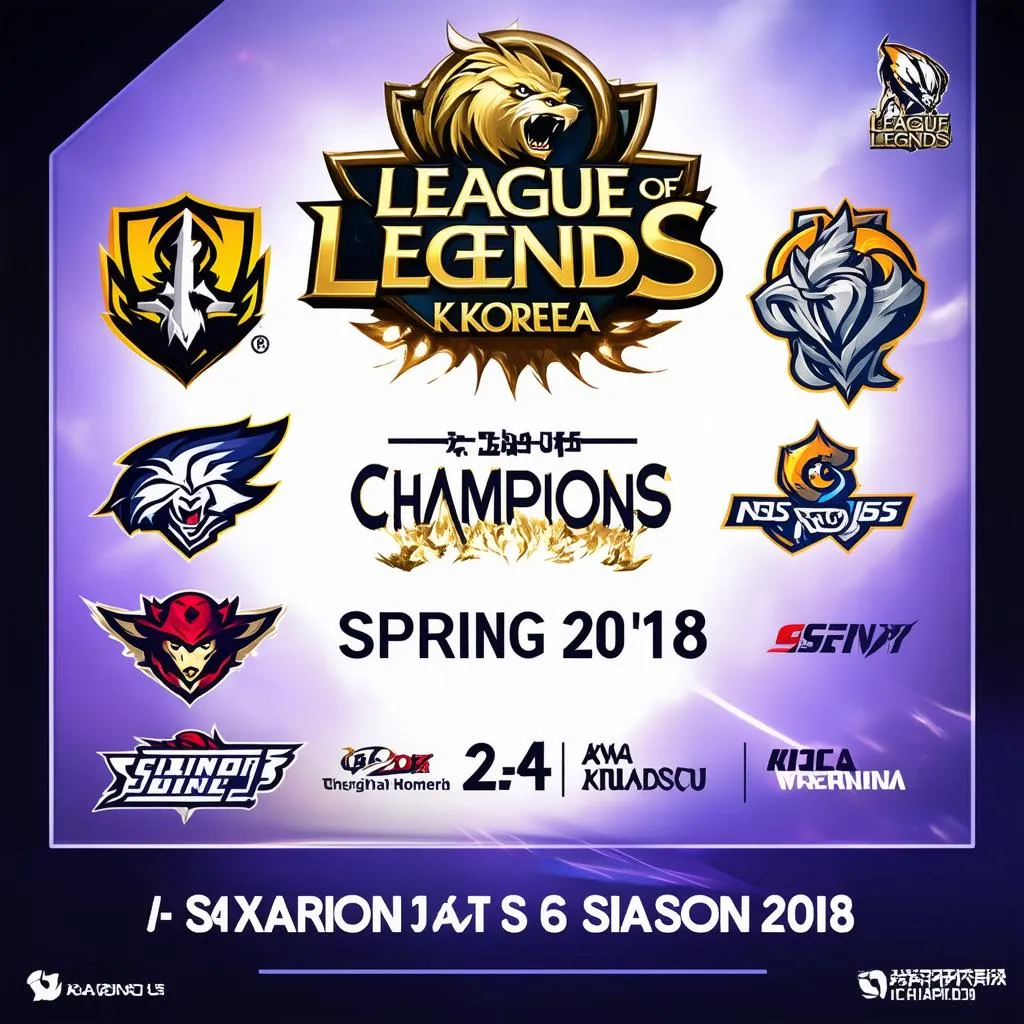 Lịch Thi Đấu LCK Spring 2018