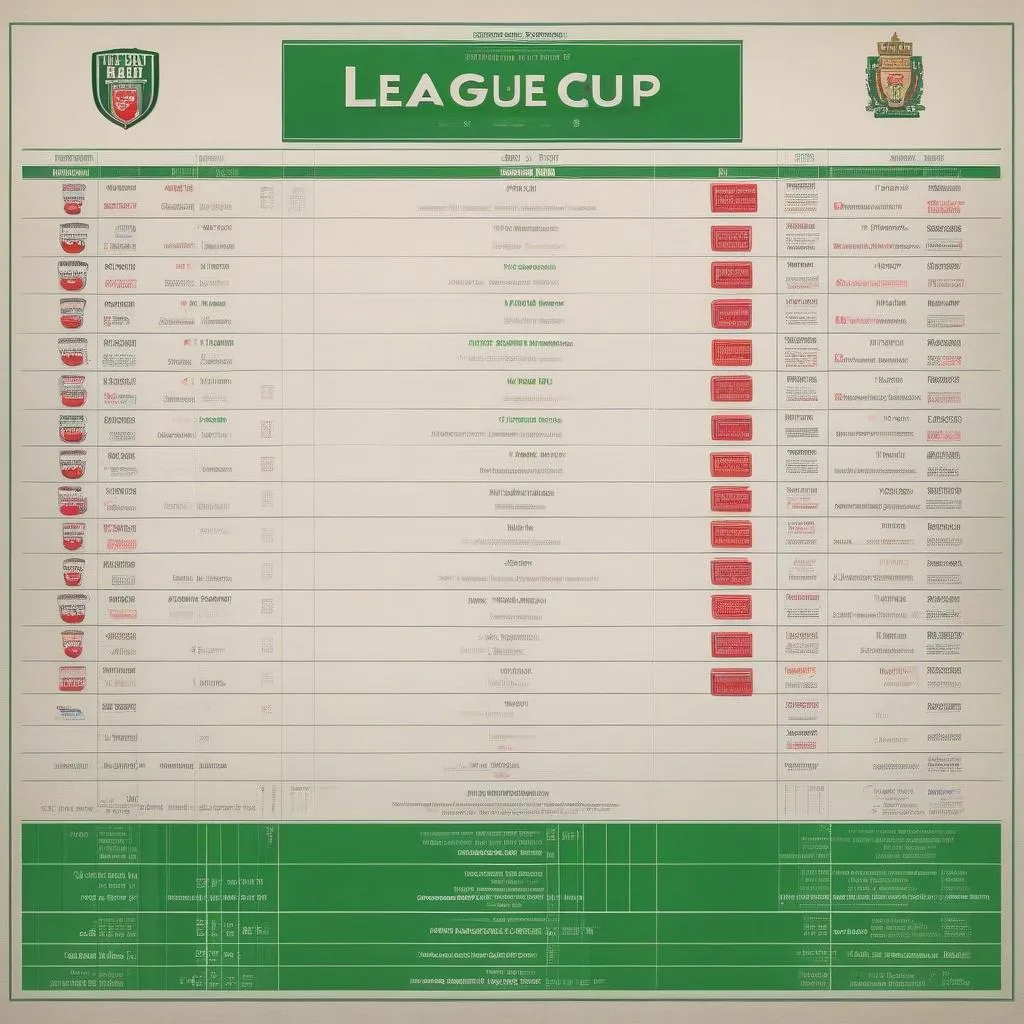 Lịch thi đấu League Cup