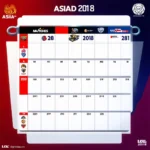 Lịch thi đấu LMHT Asiad 2018