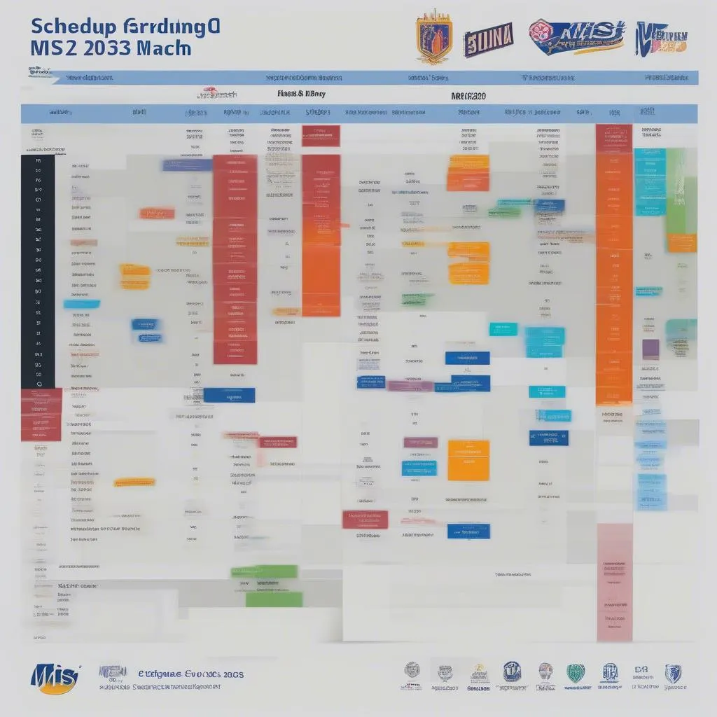 Lịch thi đấu vòng bảng MIS 2023