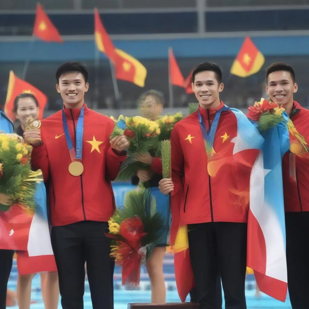 Lịch thi đấu môn bơi SEA Games 30 đội tuyển Việt Nam