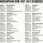 Lịch thi đấu Mountain Dew 2017