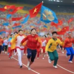 Hình ảnh các vận động viên Việt Nam thi đấu tại Olympic 2018