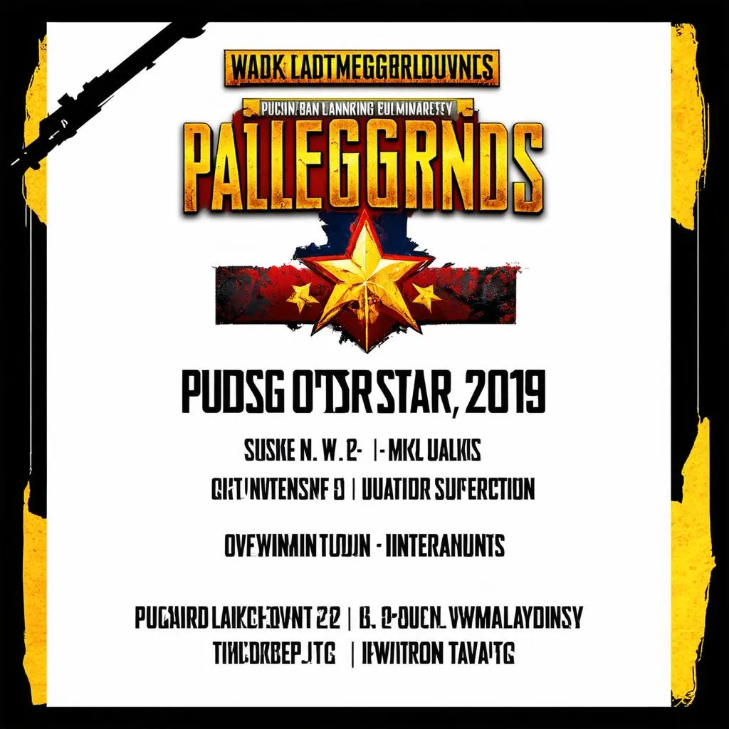 Lịch thi đấu PUBG All Star 2019