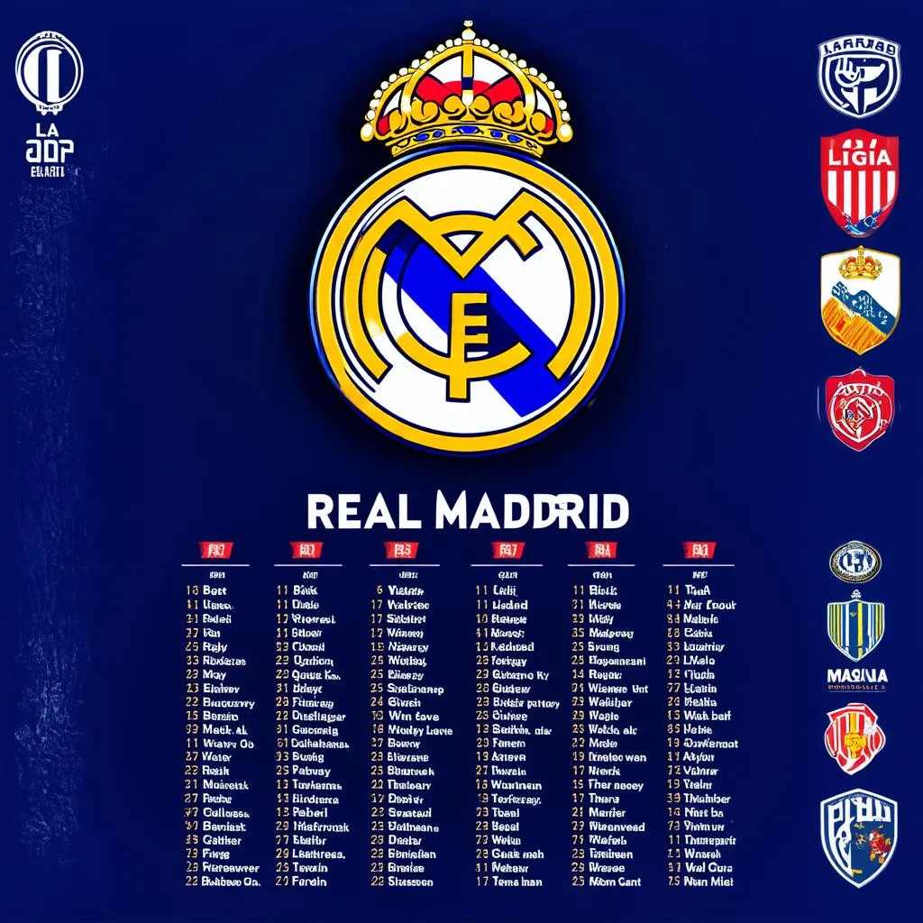 Lịch thi đấu Real Madrid La Liga