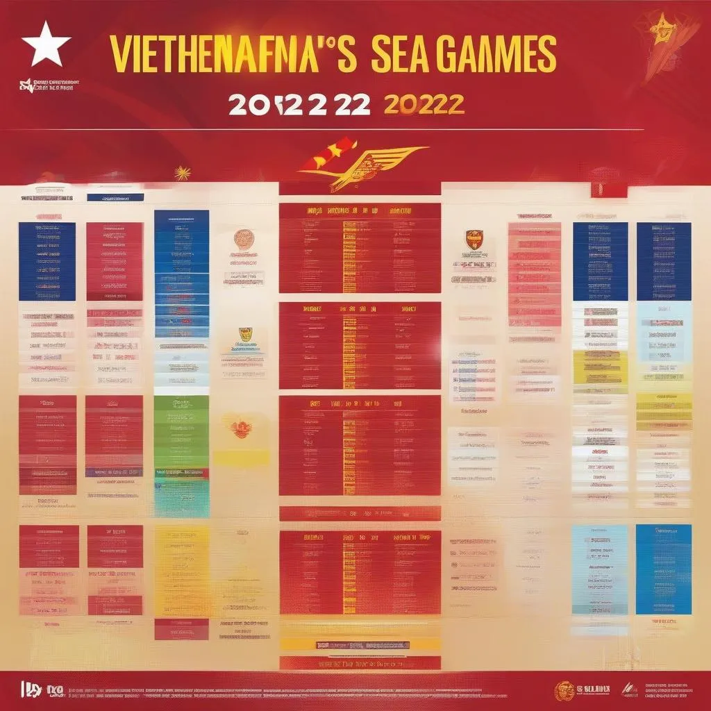 Lịch thi đấu SEA Games 22 Việt Nam