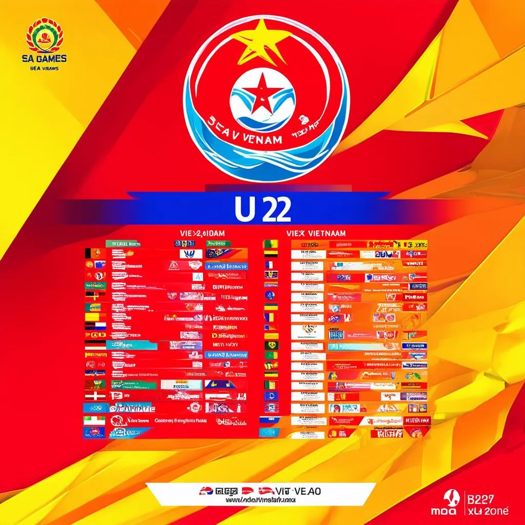 Lịch thi đấu SEA Games U22 hôm nay