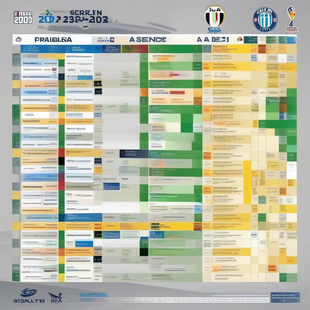 Lịch thi đấu Serie A mùa giải 2023-2024