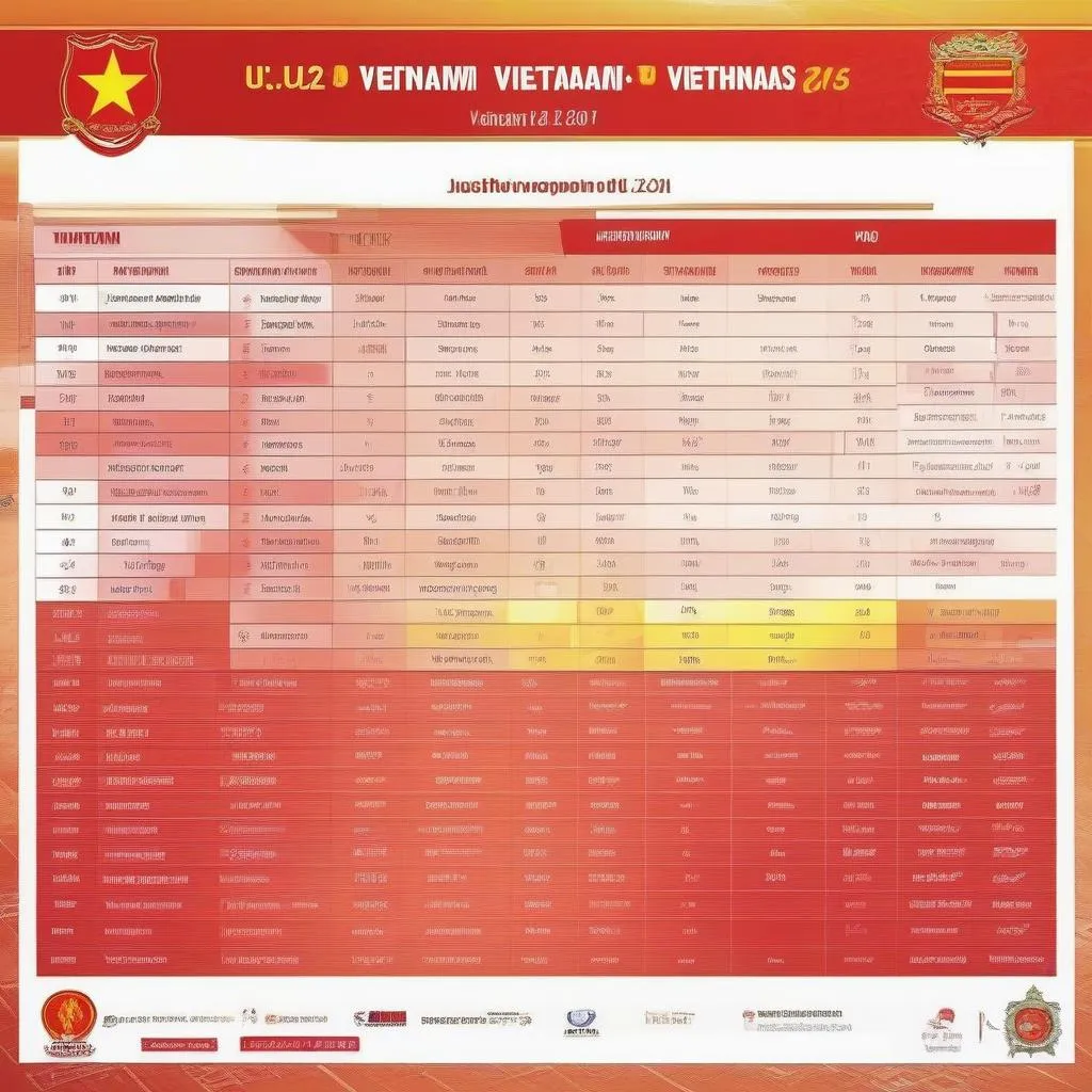 Lịch thi đấu giao hữu U22 Việt Nam tháng 8