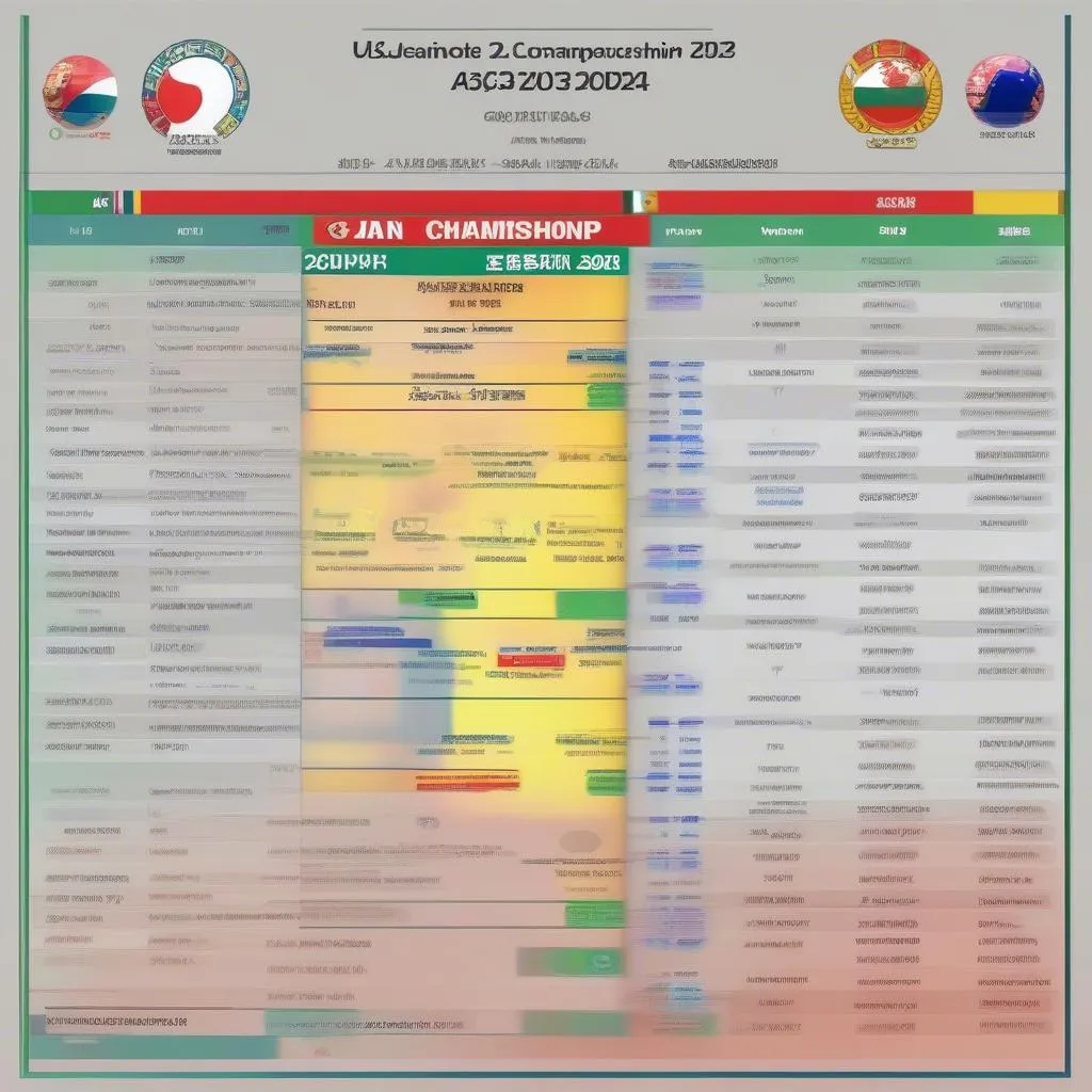 Lịch thi đấu U-23 Châu Á năm 2023