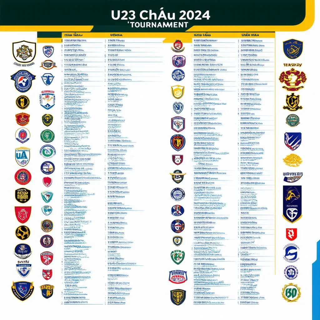 Lịch thi đấu U23 Châu Á 2024