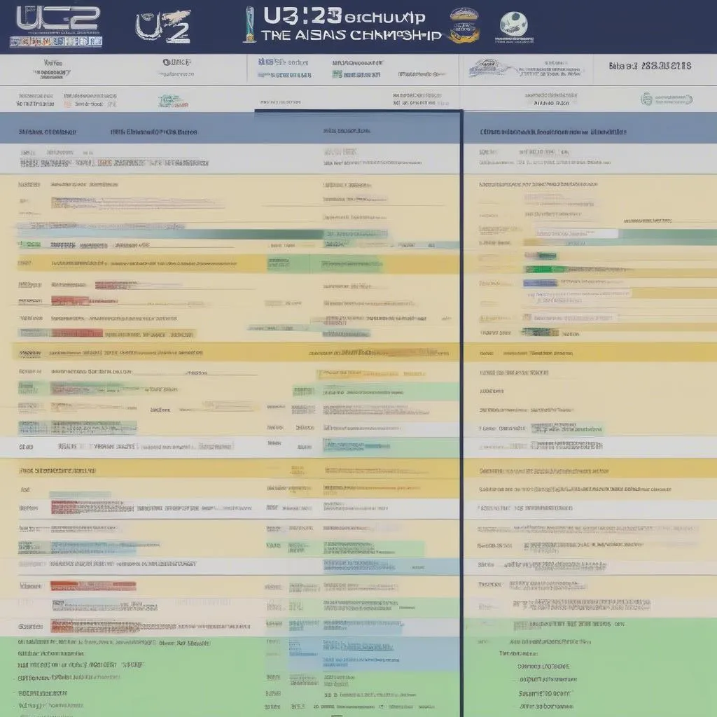 Lịch thi đấu bóng đá U23 Châu Á mới nhất