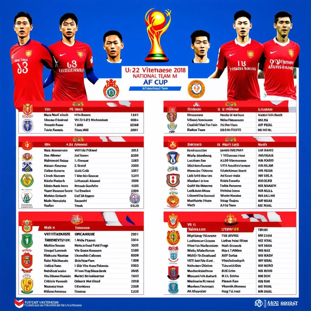 Lịch thi đấu U23 Việt Nam tại AFF Cup 2018