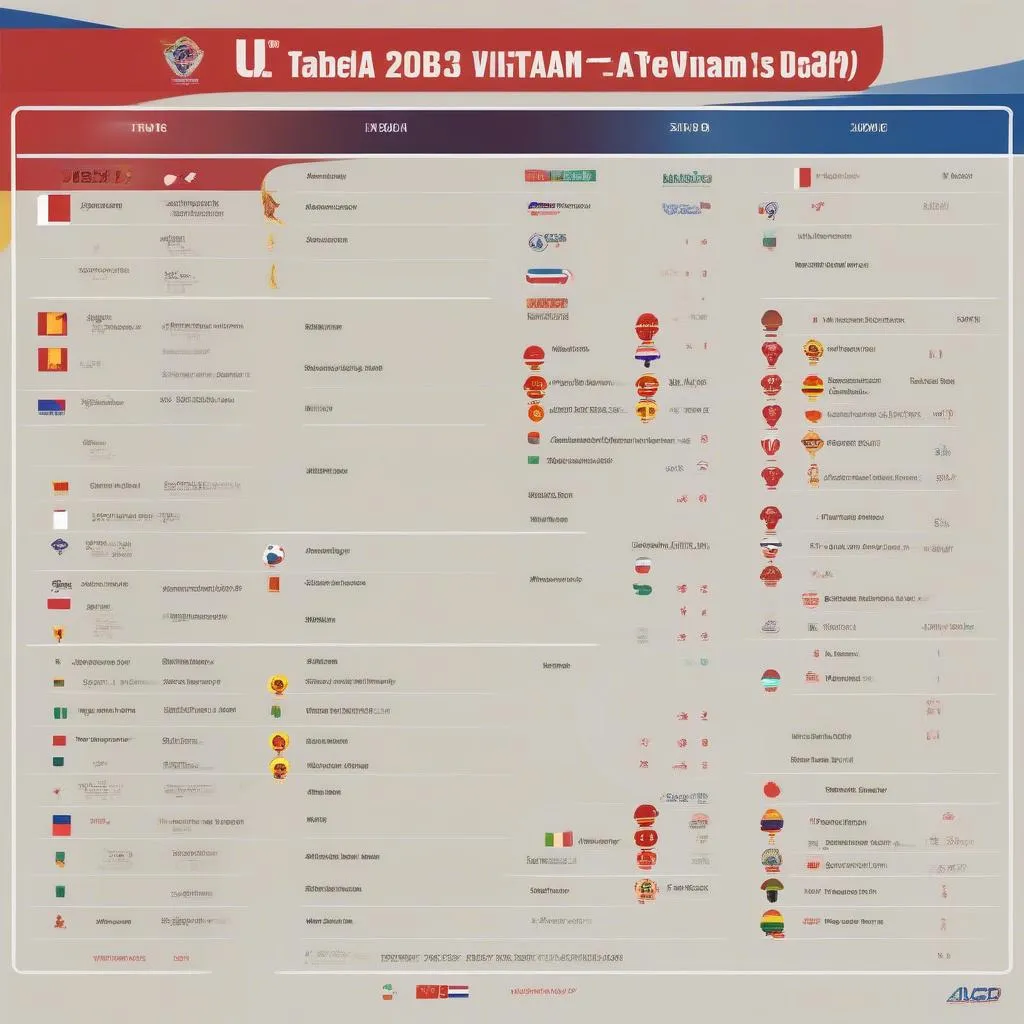 Lịch thi đấu U23 Việt Nam tại Asiad