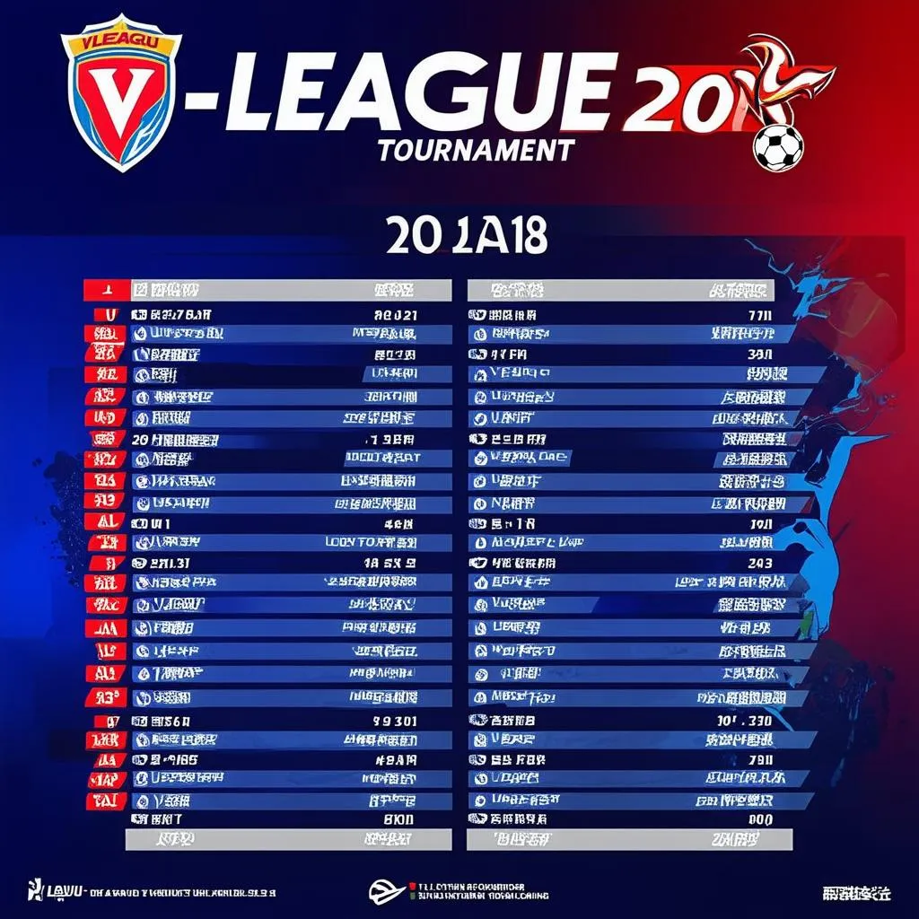 Lịch thi đấu V-League 2018