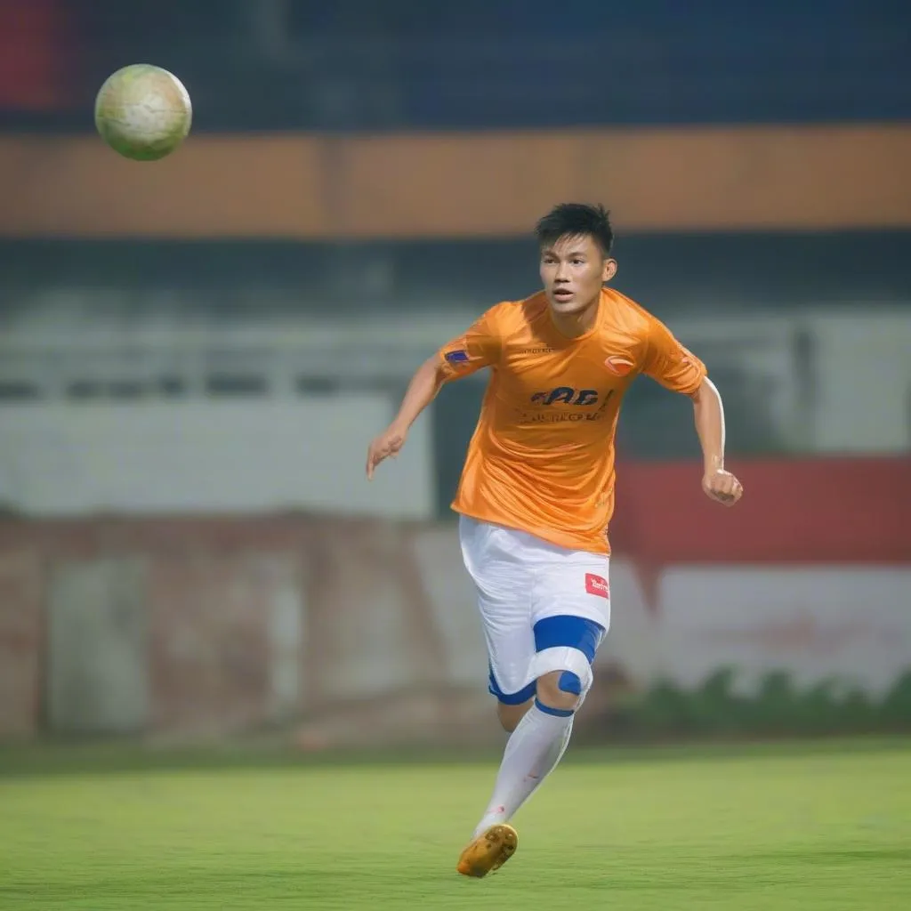 Cầu thủ Nguyễn Quang Hải - ngôi sao của Hà Nội FC