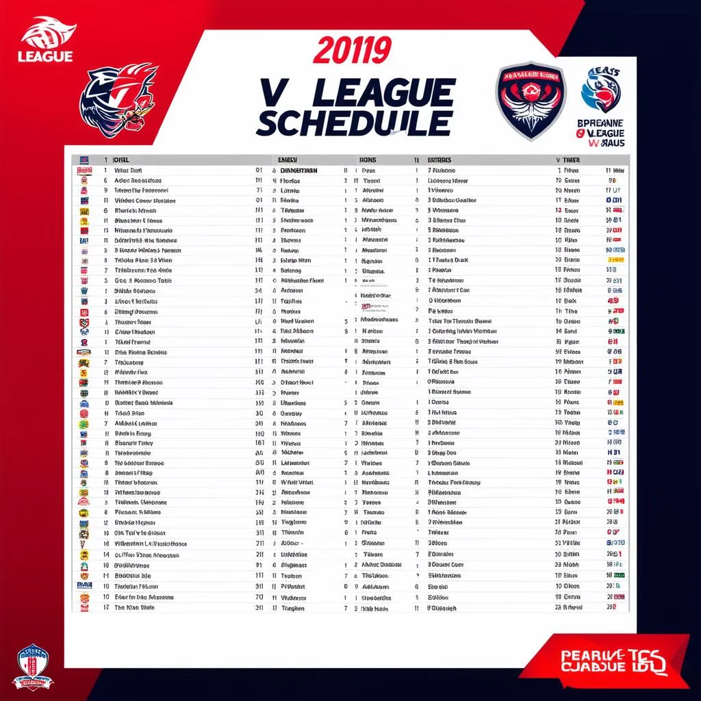 Lịch thi đấu V.League 2019