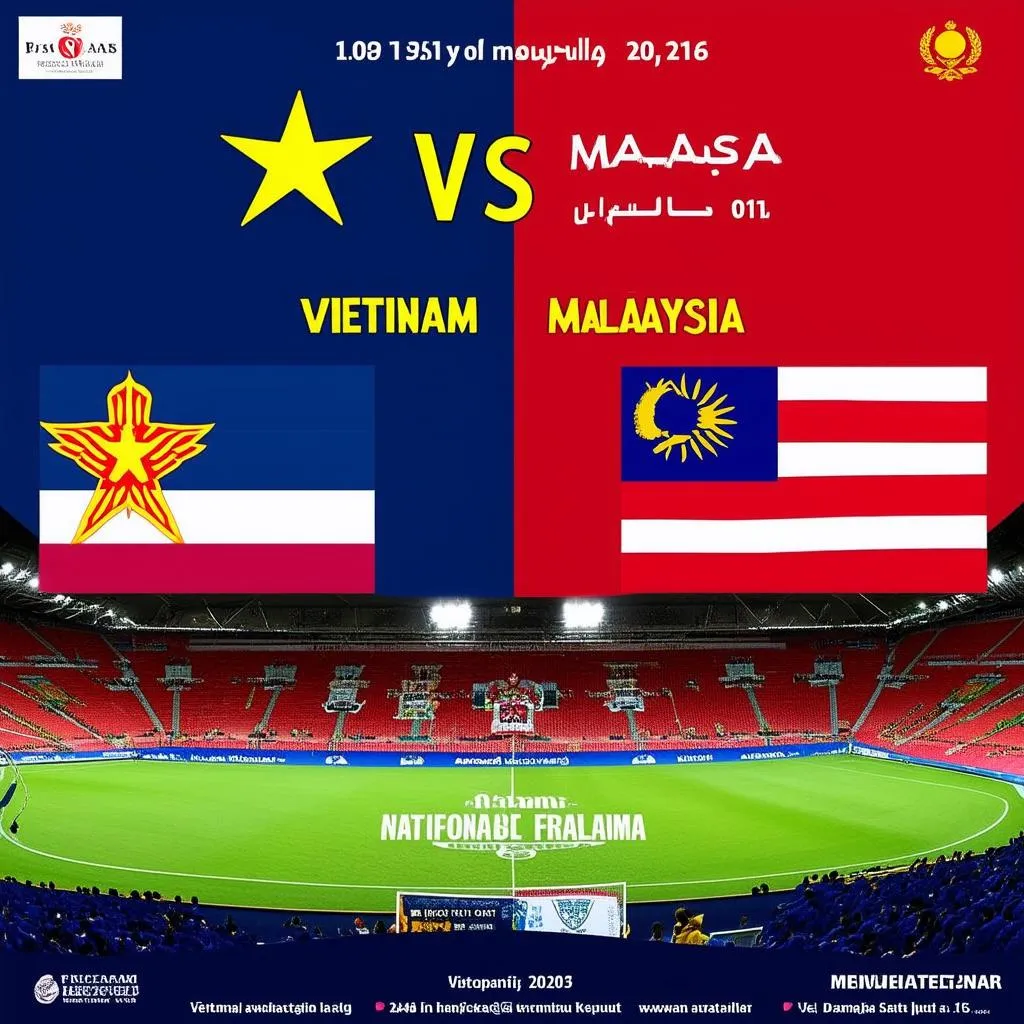 Lịch thi đấu Việt Nam vs Malaysia