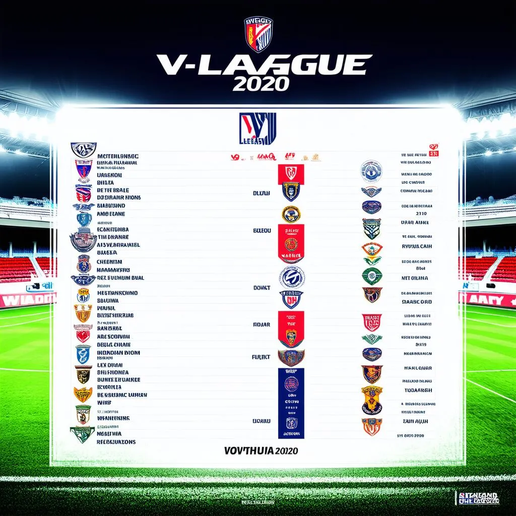 Lịch thi đấu V-League 2020