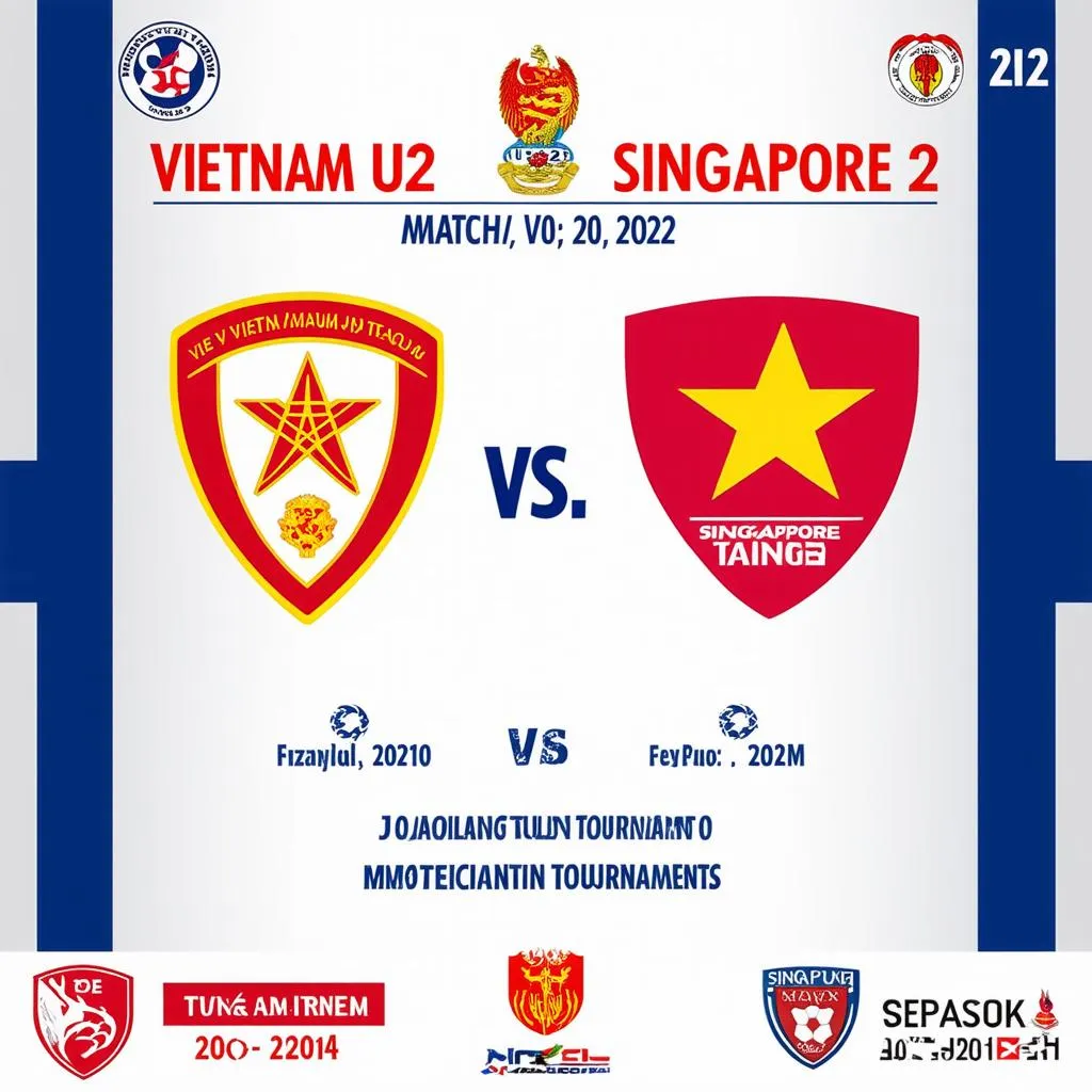 Lịch thi đấu VN U22 Singapore U22