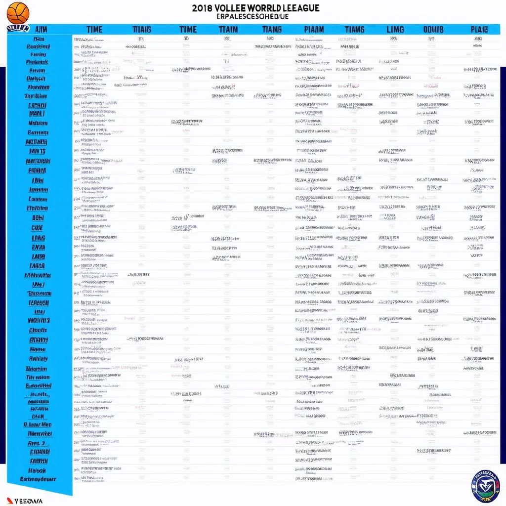 lich thi dau volleyball world league 2018