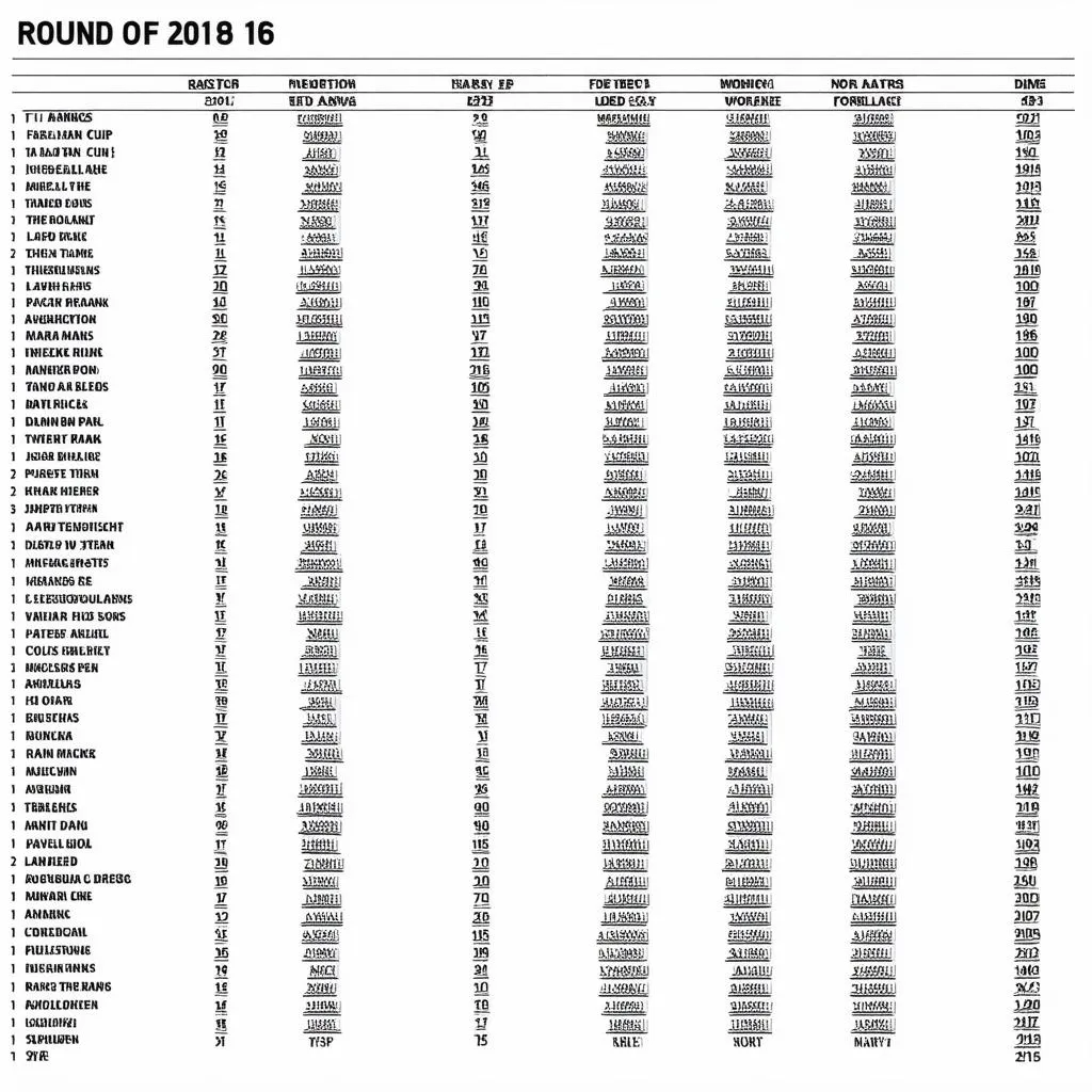 Lịch thi đấu vòng 1/8 World Cup