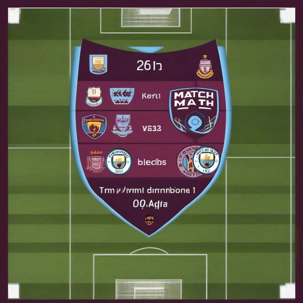 Lịch thi đấu vòng 6 Ngoại hạng Anh - Man City vs West Ham