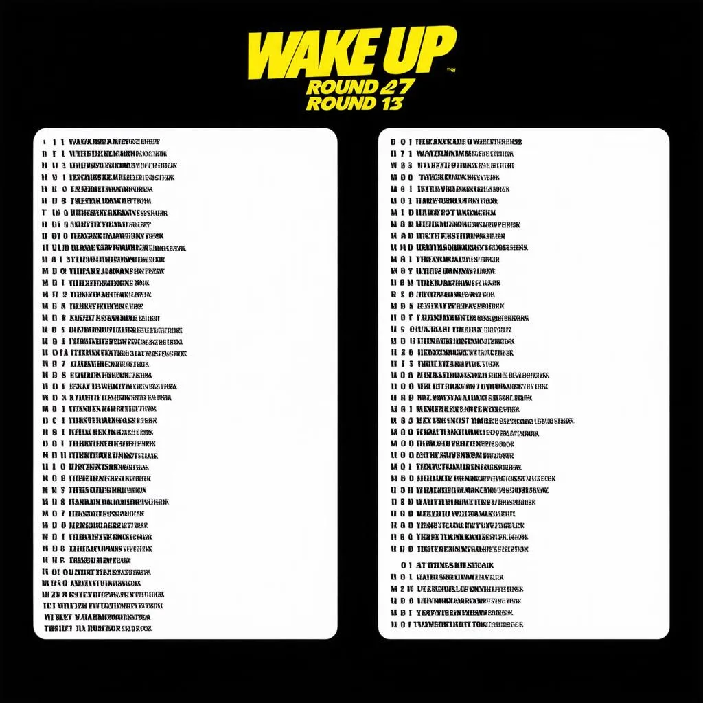 Lịch thi đấu Wake Up 247 Vòng 13