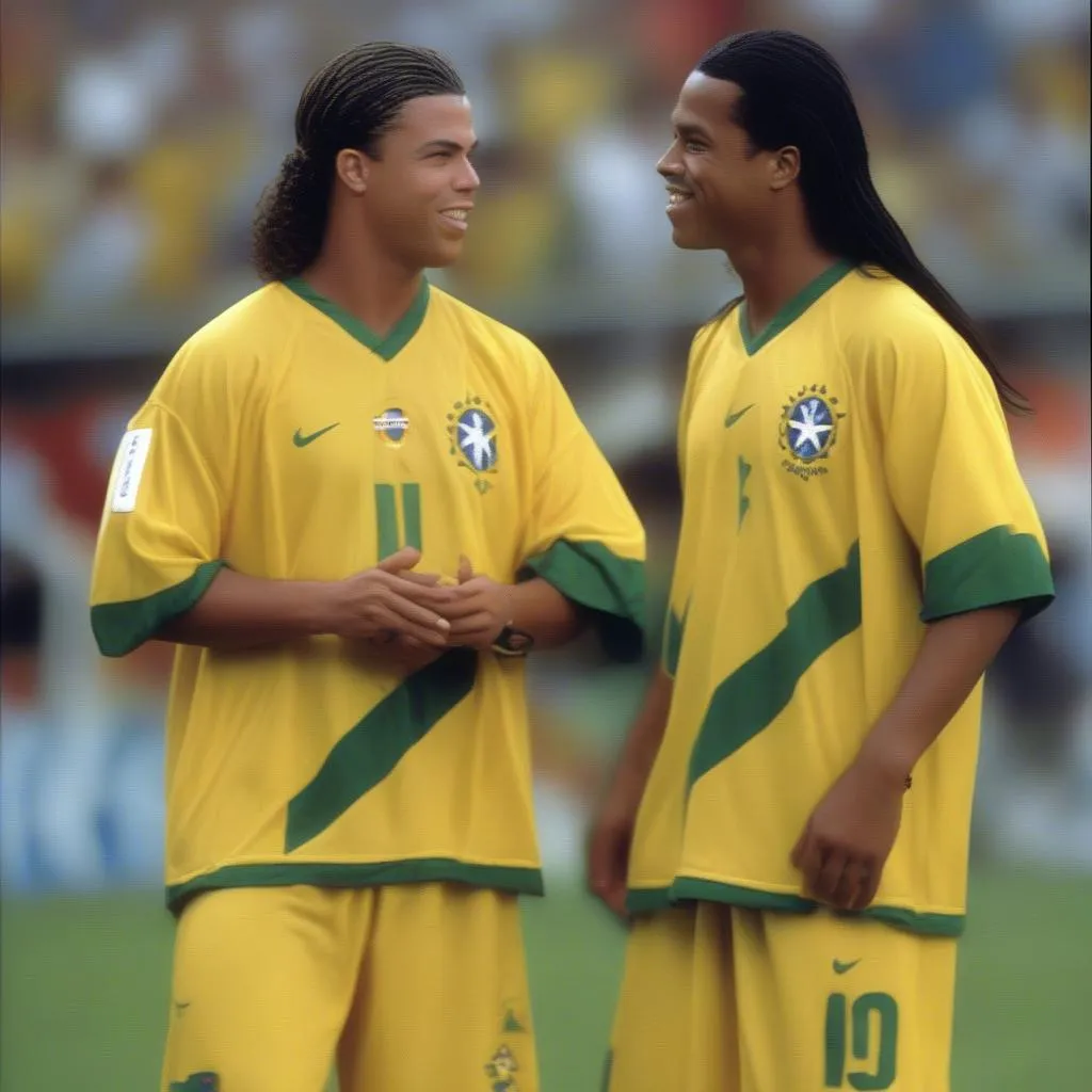 Lịch thi đấu World Cup 2002 - Brazil, Ronaldo &quot;béo&quot; và Ronaldinho