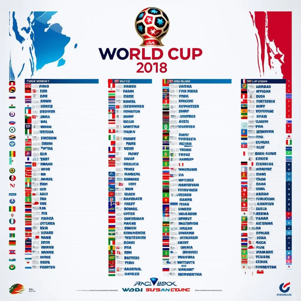 Lịch thi đấu World Cup 2018