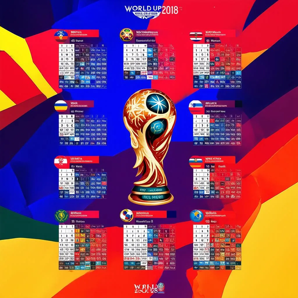 Hình Nền Lịch Thi Đấu World Cup 2018