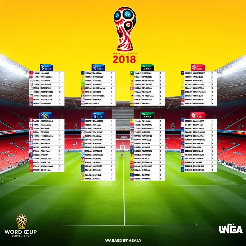 Hình Nền Lịch Thi Đấu World Cup 2018 - Trận Chung Kết