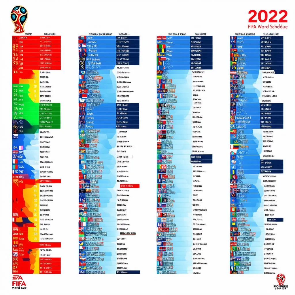 Lịch thi đấu World Cup 2022 - ngày giờ