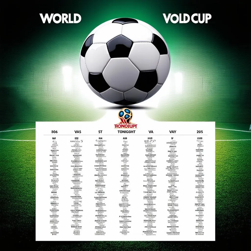 Lịch thi đấu World Cup tối nay