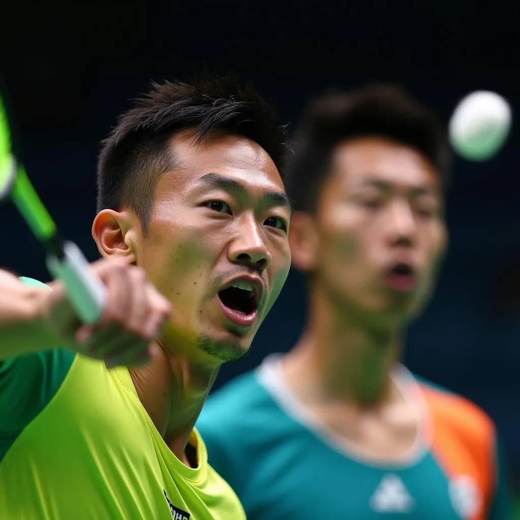 Lin Dan và Lee Chong Wei tại Olympic 2016