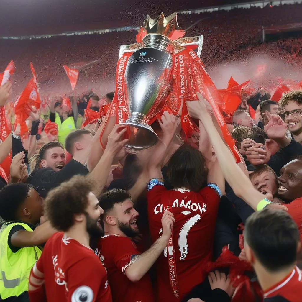 Liverpool Champions League 2022 celebration