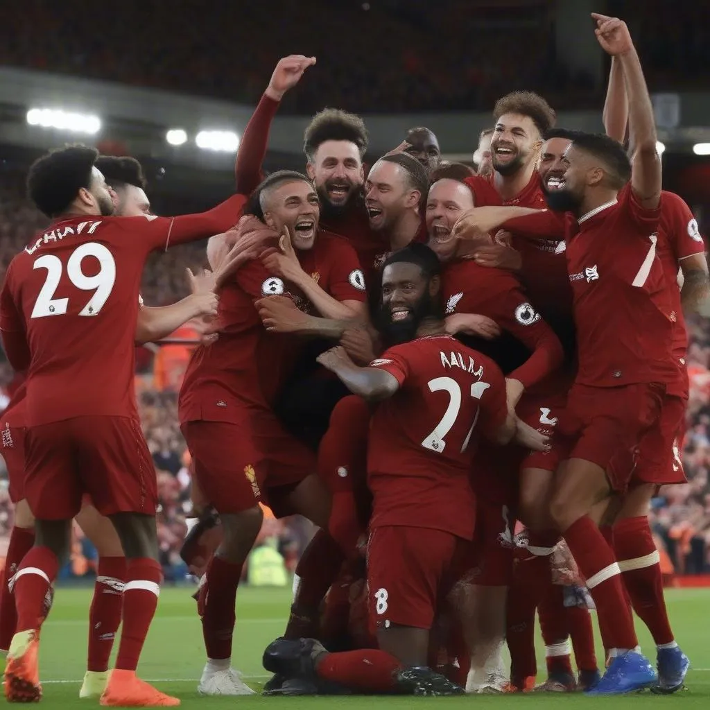 Hình ảnh Liverpool vô địch Ngoại Hạng Anh mùa giải 2018-2019