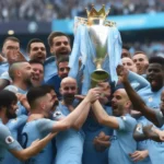 Man City mừng chức vô địch Premier League 2018