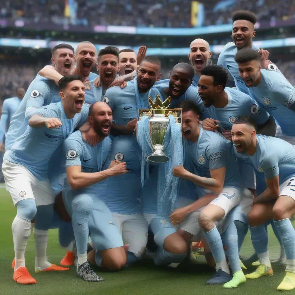 Manchester City vô địch Premier League 2018: Cơn lốc xanh quét sạch mọi đối thủ