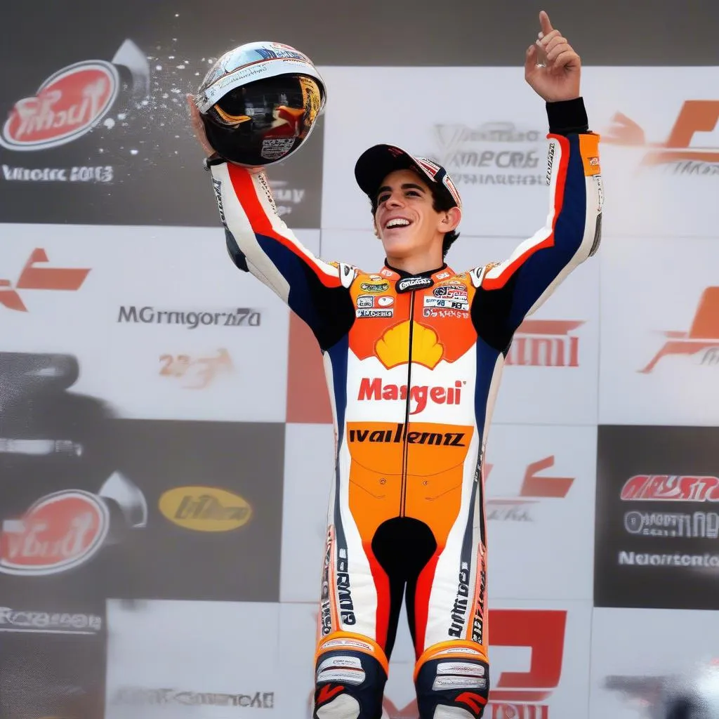 Hình ảnh Marc Marquez vô địch MotoGP 2013