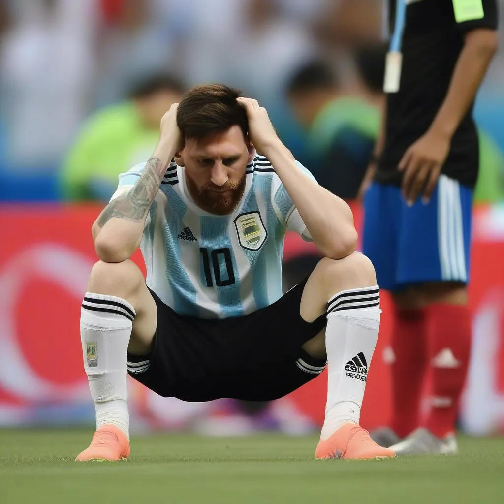 Messi Disappointed at World Cup 2018