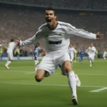 Hình ảnh Cristiano Ronaldo ghi bàn trong trận chung kết Champions League 2008