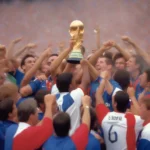 Hình ảnh đội tuyển Mỹ nâng cúp World Cup 1994