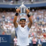 Rafael Nadal nâng cao chiếc cúp US Open 2022