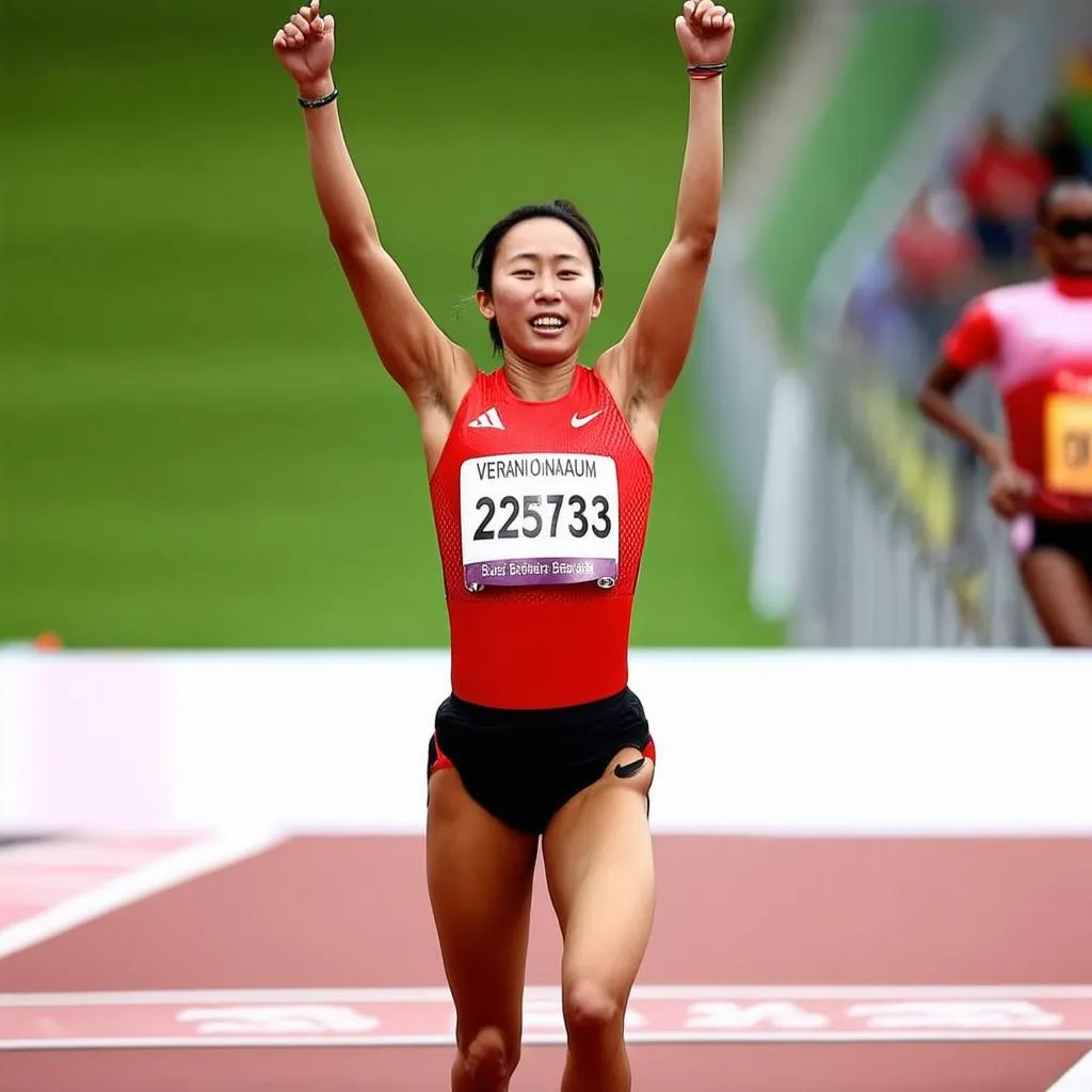 female-athlete-finishing