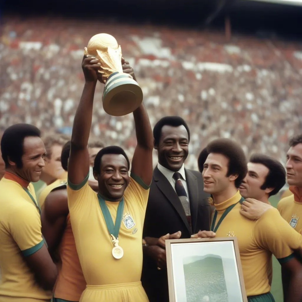 Pele vô địch World Cup 1970 với đội tuyển Brazil