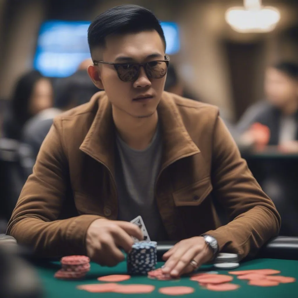 Qui Nguyên tập luyện poker với các chuyên gia