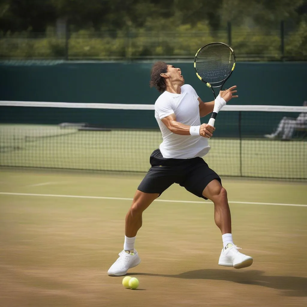 rafael nadal luyện tập