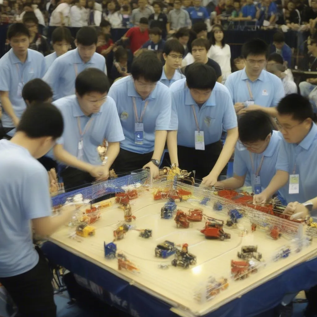 Hình ảnh đội tuyển Việt Nam thi đấu Robocon 2010