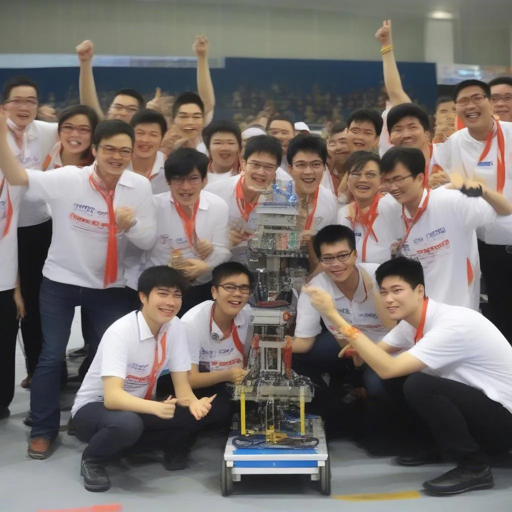 Doi Tuyen Viet Nam Gianh Chiec Cup Vo Dich Robocon 2015 